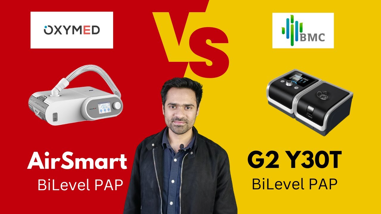 Oxymed Auto BiPAP vs ST vs BMC BiPAP Comparison (2025) | Oxymed AirSmart vs BMC G2 Y30T BiPAP