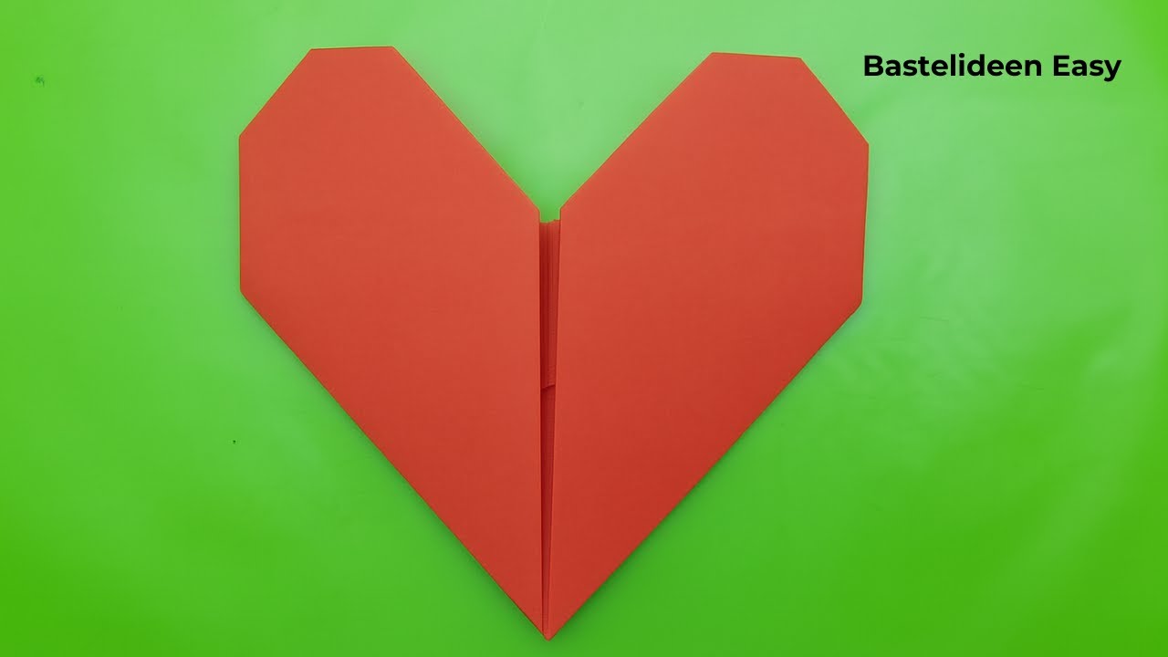 Origami Herz A4 Blatt &ndash; Einfach & Sch&ouml;n f&uuml;r Anf&auml;nger in Deutschland!