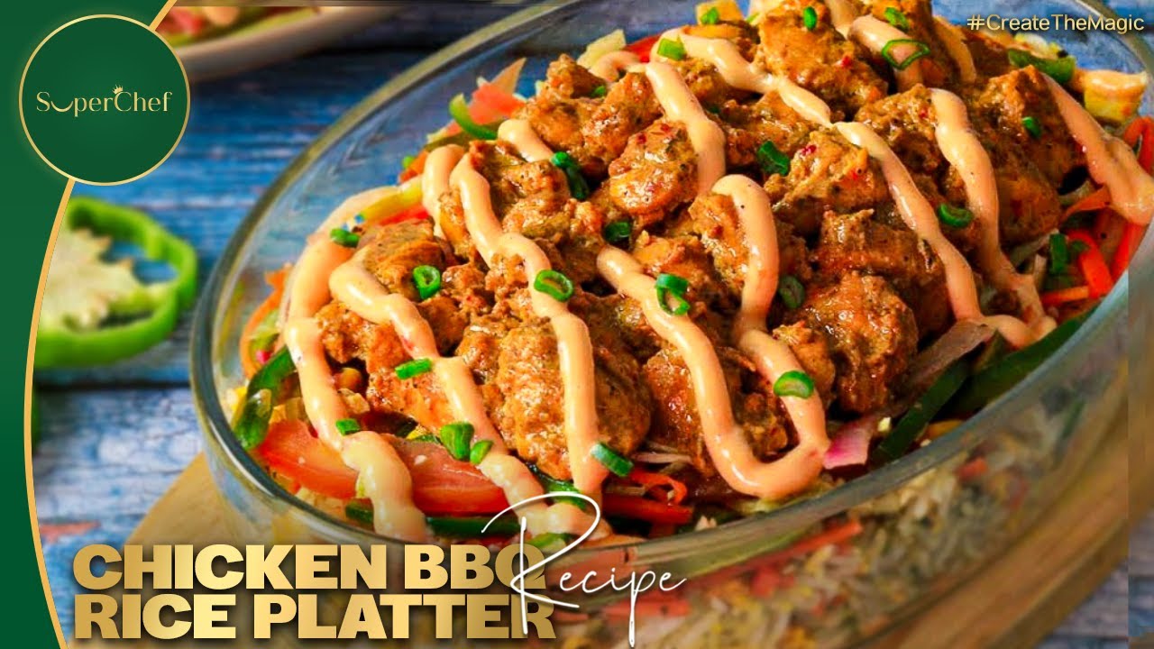 Chicken BBQ Rice Platter Recipe By SooperChef