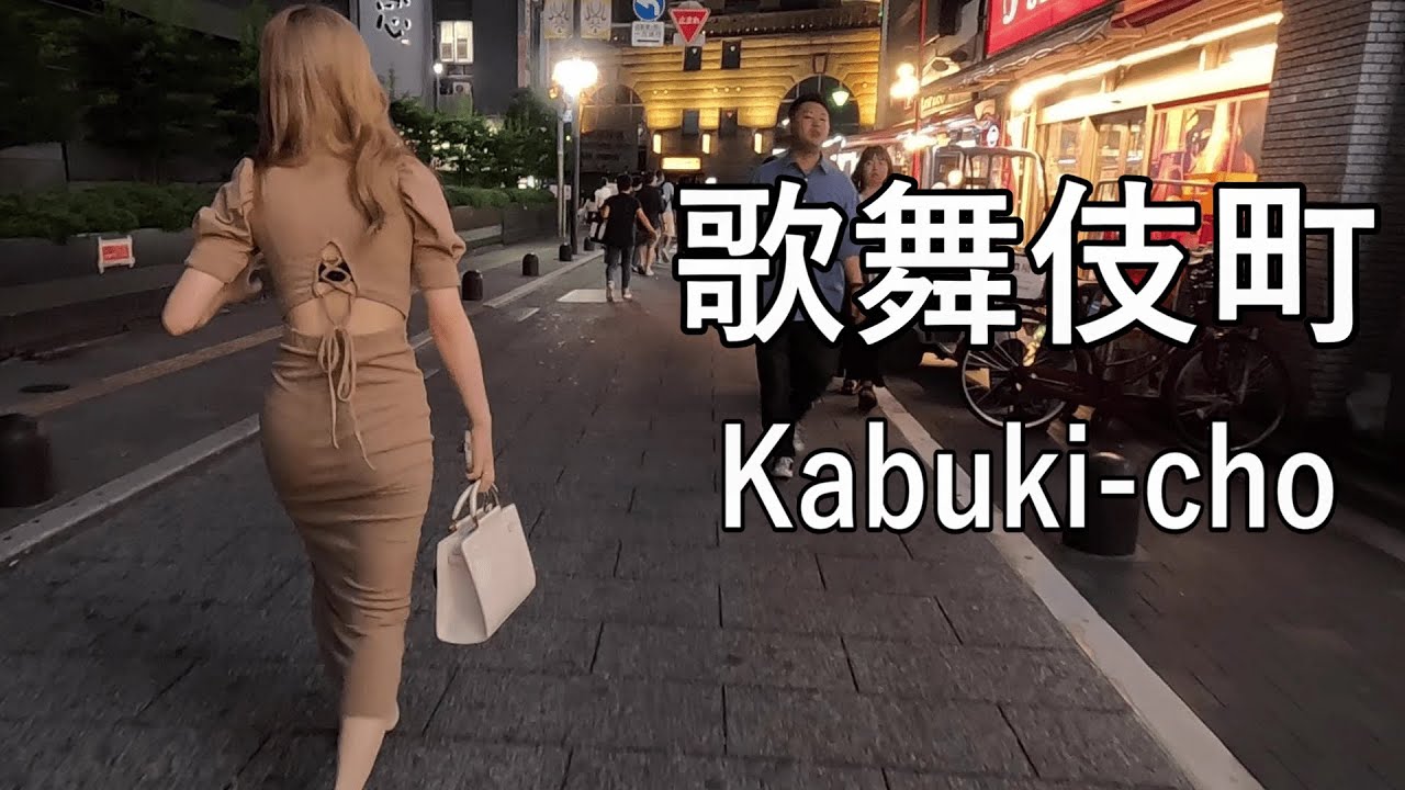 【4K】日本一の繁華街、歌舞伎町を散歩 Walking in KABUKI-CHO of Tokyo, busiest shopping district