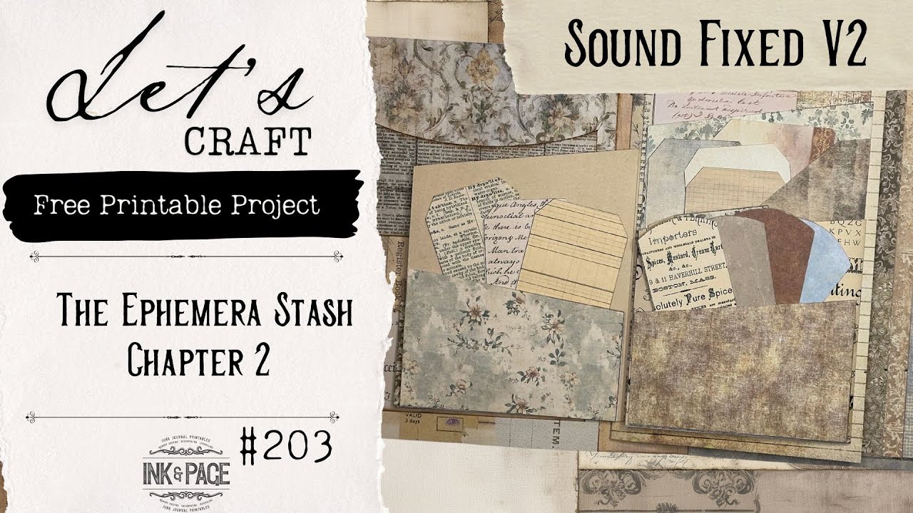 The Ephemera Stash Journal | Chapter 2| May Easy Free Project | Beginner Friendly | Ink and Page