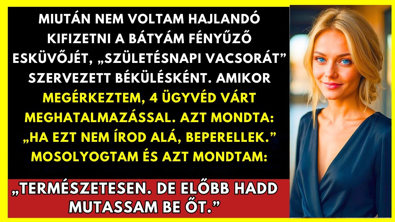 Miután Nem Fizettem Bátyám Esküvőjéért, 4 Ügyvéd Várt Rám Meghatalmazással