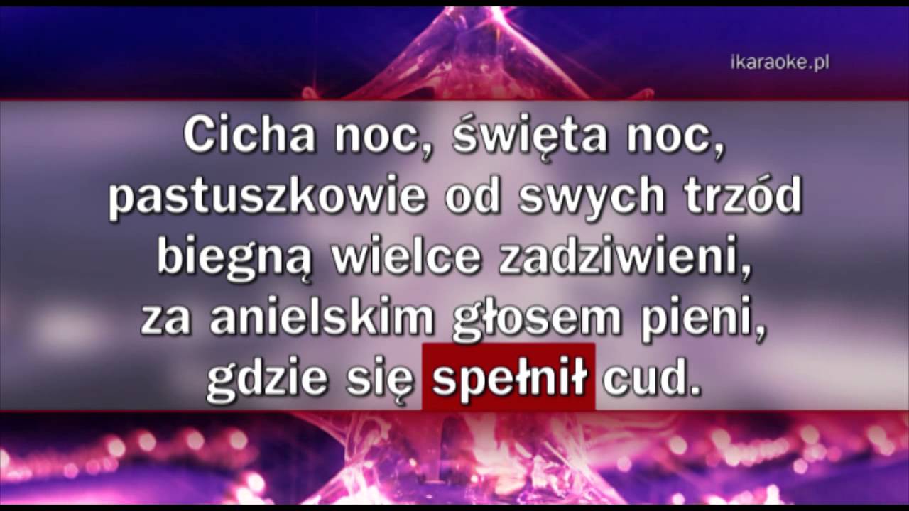 Kolęda - Cicha noc (karaoke)