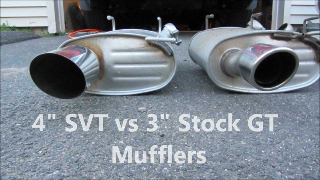GT500 Mufflers on 2011 Mustang GT 5.0 Comparison