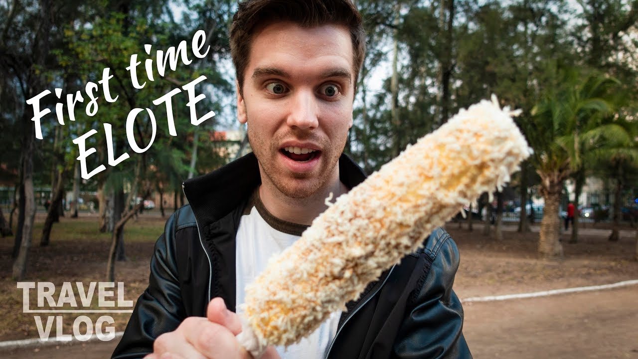 German tries Mexican street corn for the first time!! (SAN LUIS POTOSI TRAVEL VLOG)
