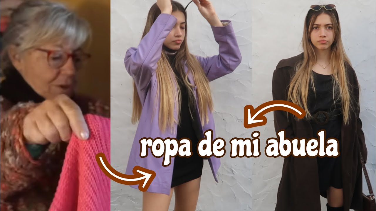 HACIENDO OUTFITS CON LA ROPA DE MI ABUELA