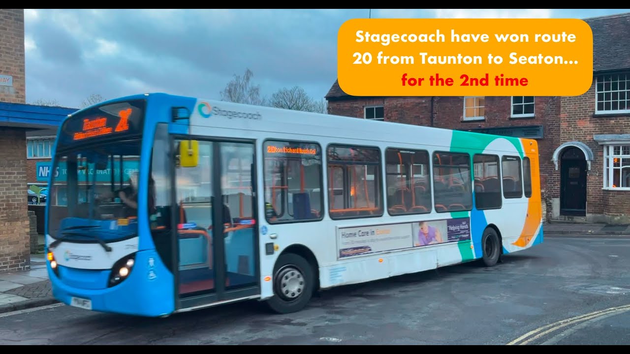 Stagecoach South West have taken over route 20 between Taunton and Seaton.