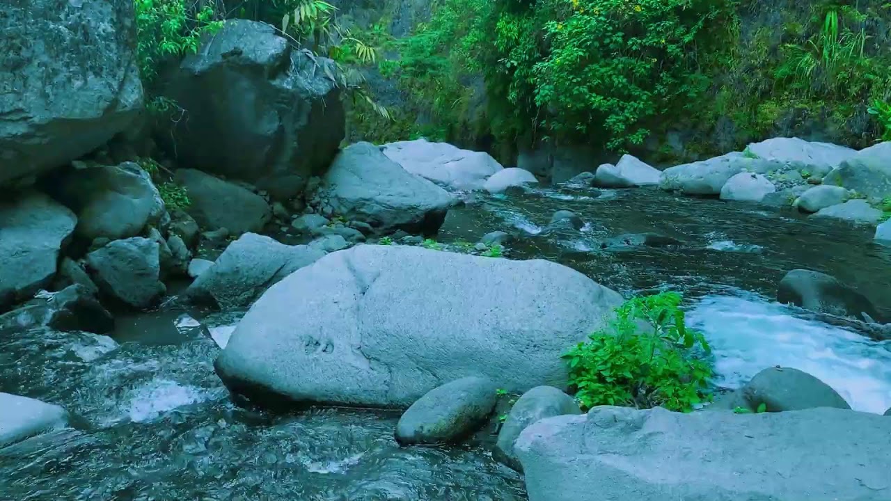 Peaceful Crystal Water Stream Flow | For Focus, Relaxation & Study