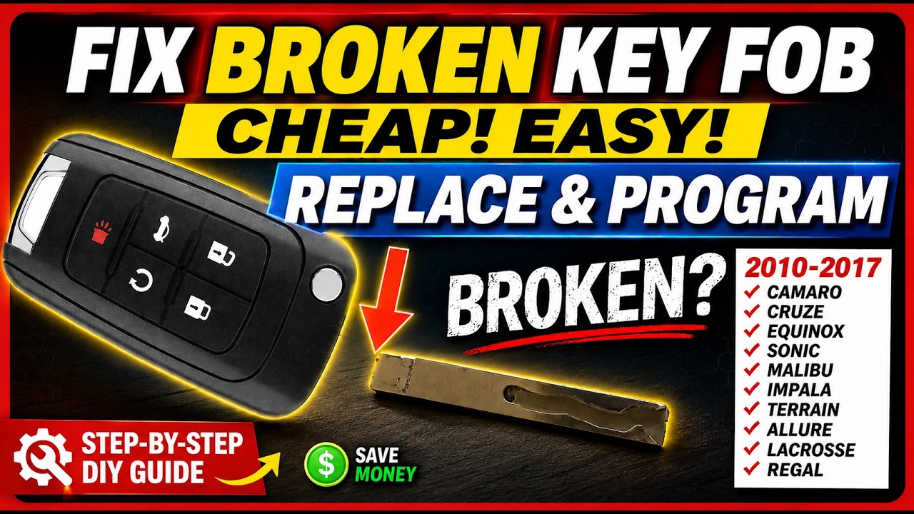 Как починить брелок GM Switchblade дёшево и просто! Переставьте ключ на новый брелок и запрограмм...
