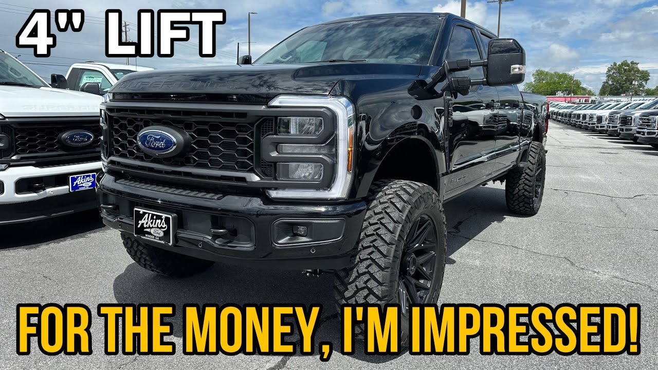 Поднят на 4 дюйма на Ford F250 EVEREST Super Duty 38-2024 года выпуска