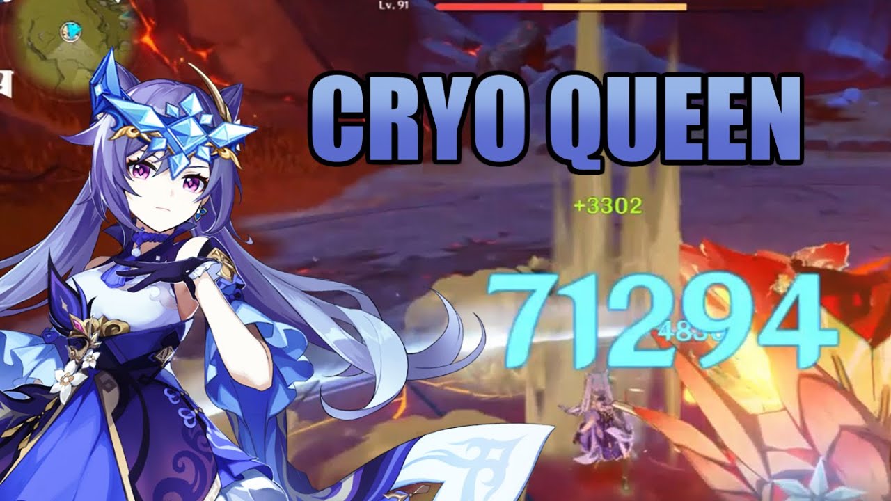 [AR54] Keqing Cryo Queen v2 Showcase - Genshin Impact