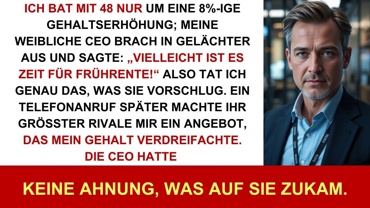 Mit 48 lachte meine Chefin über 8 % mehr Gehalt – ich gab meinen Code ihrem größten Rivalen