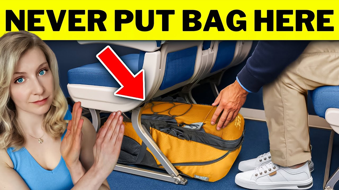 NEVER Put Your Bag Here on a Plane (How They Trick You in 2025)