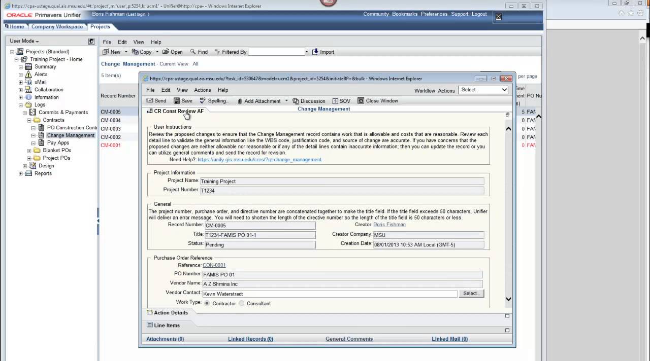 Unifier Basics (Sort Records. Accept Task, Expand a Form, Send Record Forward)