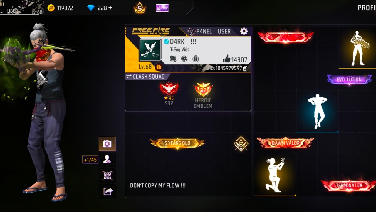 Prime level 5... And 5 years old Id on sell |Weapon collection| #idonsell #freefire 