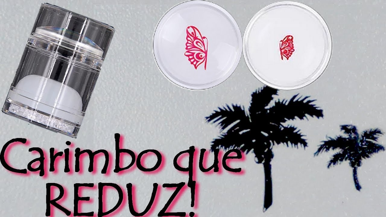 Carimbo duplo que REDUZ desenhos