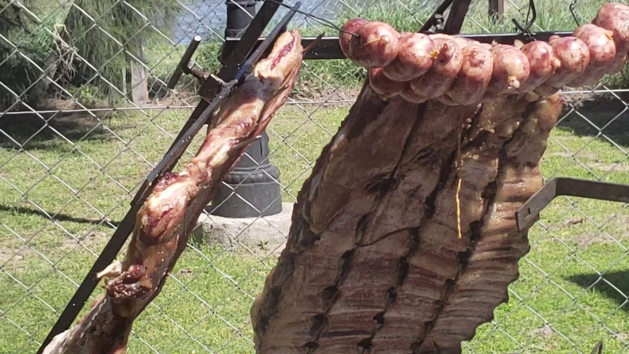 Asado a la estaca