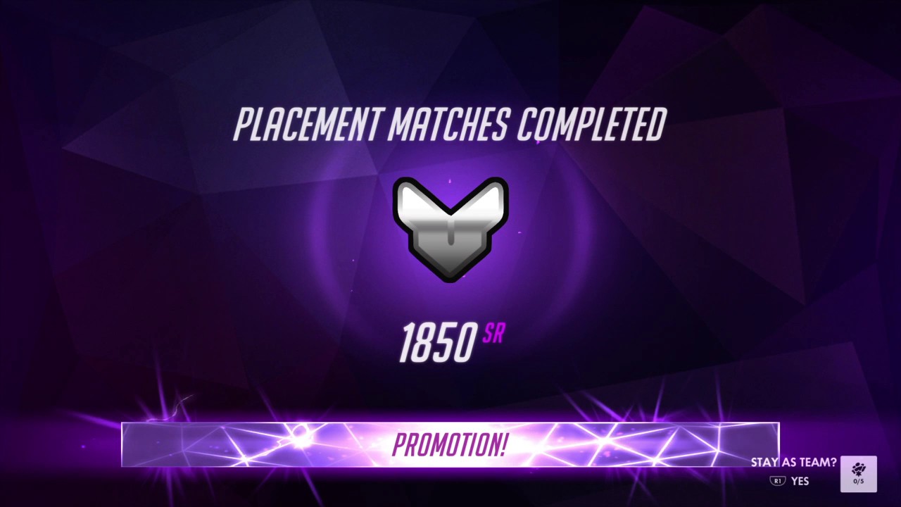 Overwatch Season 5 Placement Matches Results