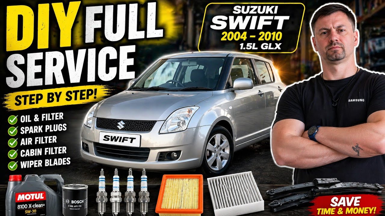 Руководство по самостоятельному обслуживанию Suzuki Swift GLX 1.5L 🛠️