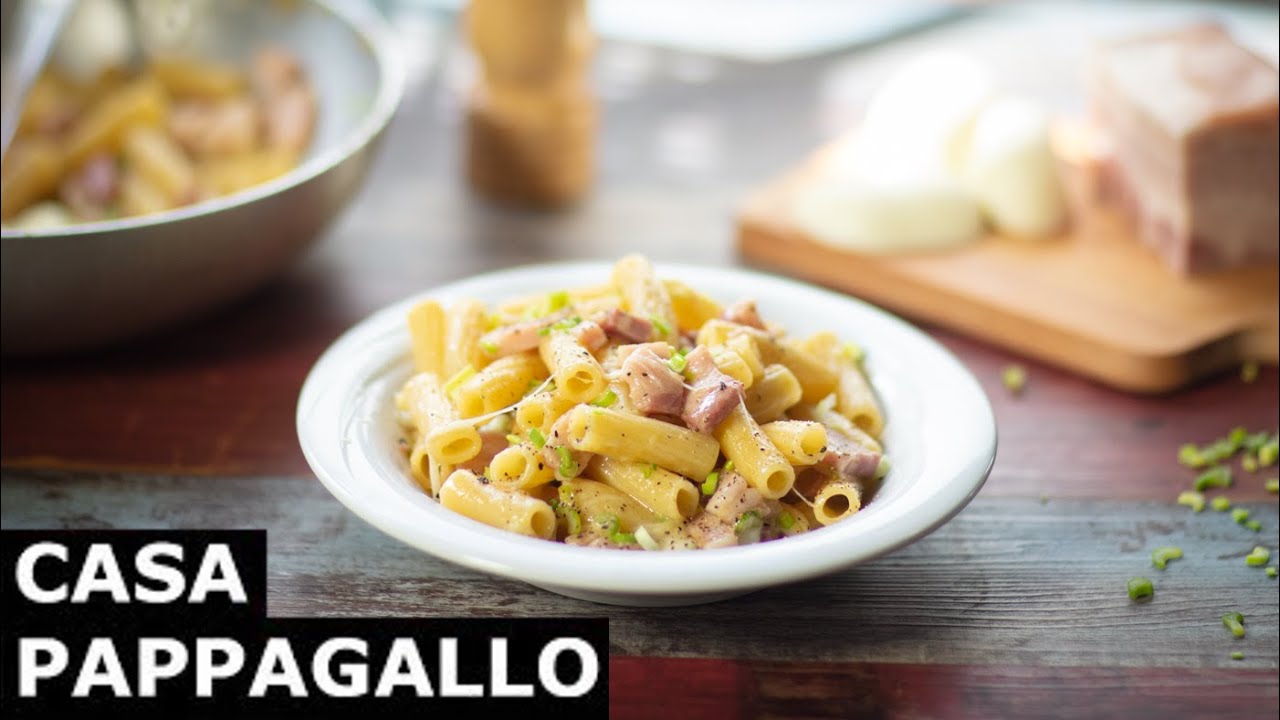 Pasta with bacon and scamorza cheese S3 - P43