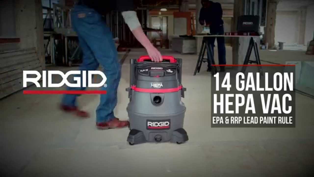 RIDGID® RV2400HF – Wet/Dry Vac with Certified HEPA Filtration for EPA’s RRP Lead Paint Rule
