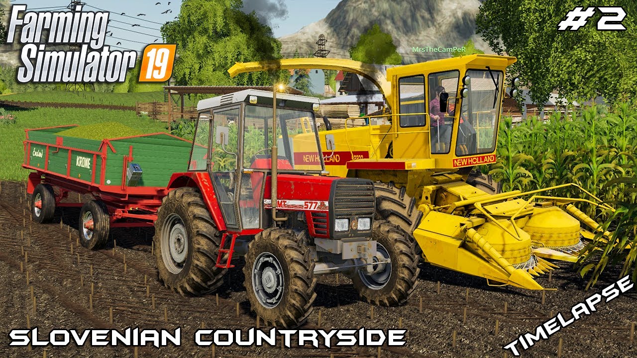 Silage harvest with MrsTheCamPeR | Slovenian Countryside | Farming Simulator 2019 | Episode 2