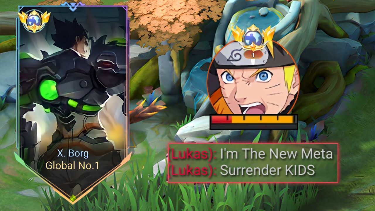 X BORG BEST BUILD & EMBLEM TO DOMIMATE META LUKAS JUNGLER!! (must try!)