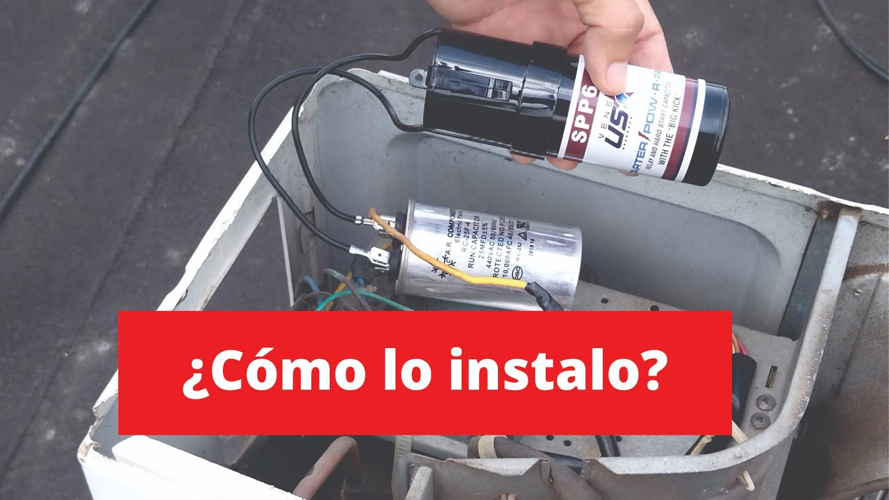 Cómo CONECTAR Capacitor de Arranque Duro