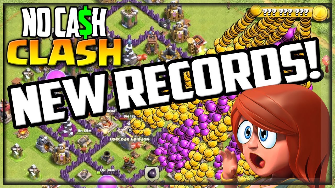 ОГРОМНЫЕ новые рекорды! Clash of Clans: No Cash Clash #32