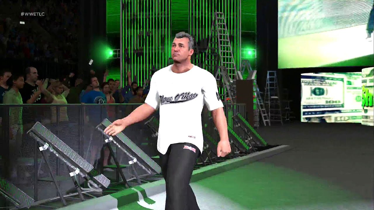 WWE 2K17 Gameplay Mr. McMahon vs. Shane McMahon Ladder Match (PS4, Xbox One)