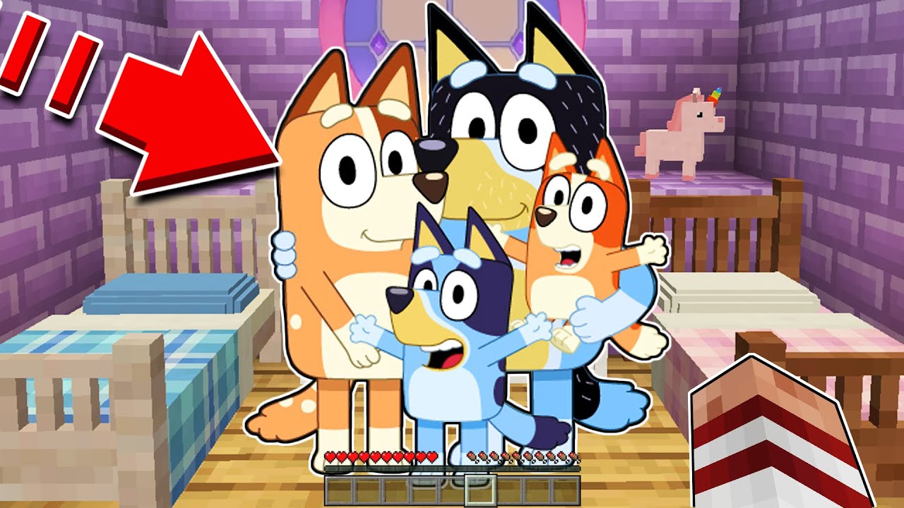 APARECE CHILLI LA MADRE DE BLUEY EN MINECRAFT