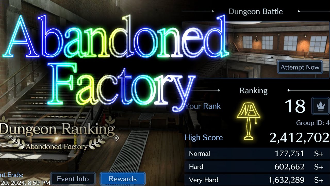 Abandoned Factory VH - Ranked Dungeon Guide - FF7 Ever Crisis