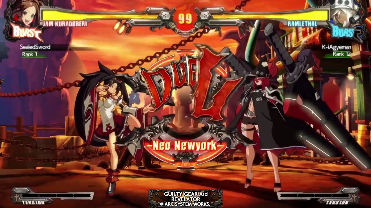 Guilty Gear Xrd Rev 2 - Jam Vs Ramlethal