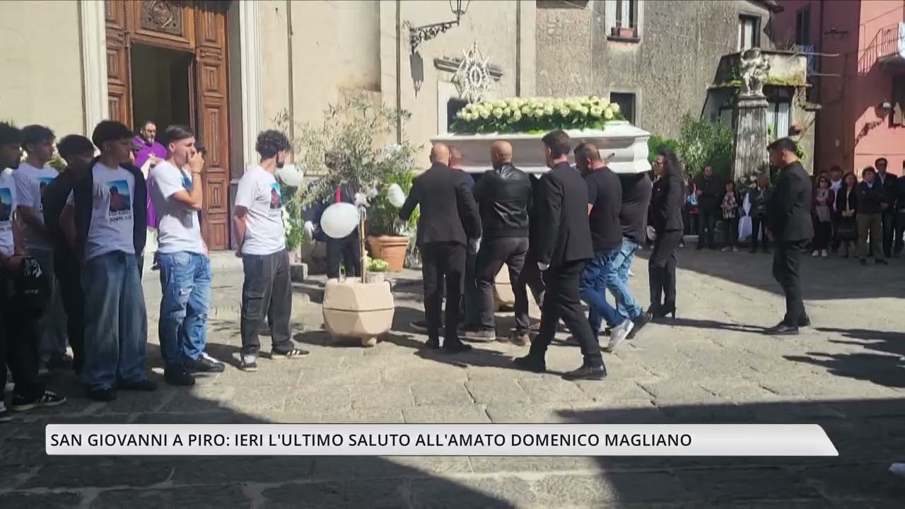 San Giovanni a Piro: ieri l'ultimo saluto all'amato Domenico Magliano