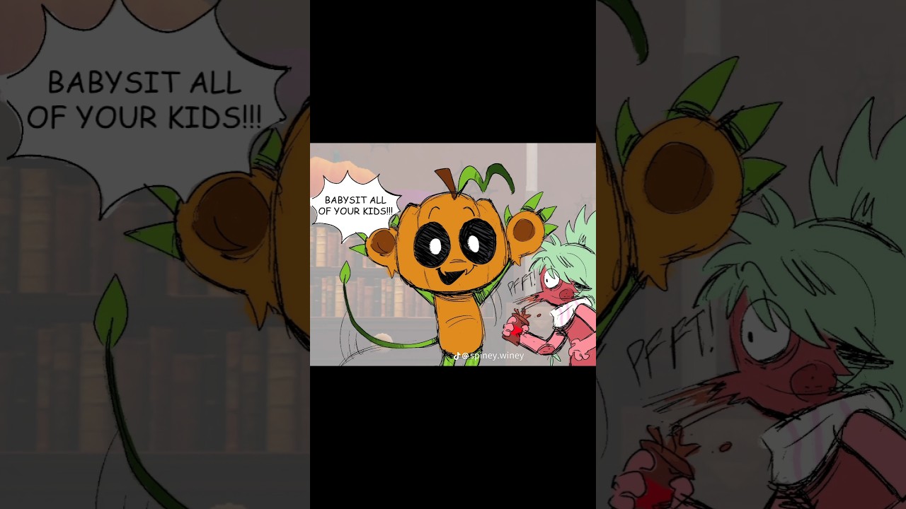 Гурди нянчится со ВСЕМИ детьми Дэнди!... ПОМОГИТЕ ЕМУ!!! 🎃🤣 | Dandy's World Comic Dub | #dandysworld