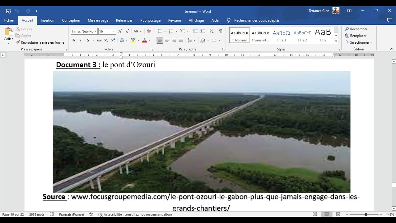 Cours dissertation sur le sujet de type 2 Géographie/ méthodologie bac niveau 1ère et terminal Gabon