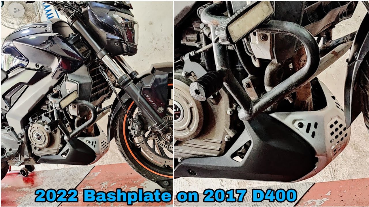 2022 Bajaj Dominar 400 BashPlate Installed on 2017 Dominar | Straight Fit | SK Auto Care | DNA VLOGS