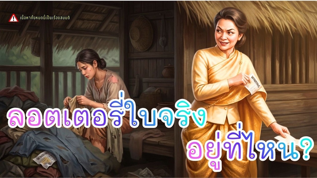 พี่สะใภ้ฉกหวยเก๊! ใบจริงยังซ่อนอยู่ในเสื้อเก่าของน้องสะใภ้ผู้ยากจน |นิทานพื้นบ้านไทย | นิทานก่อนนอน