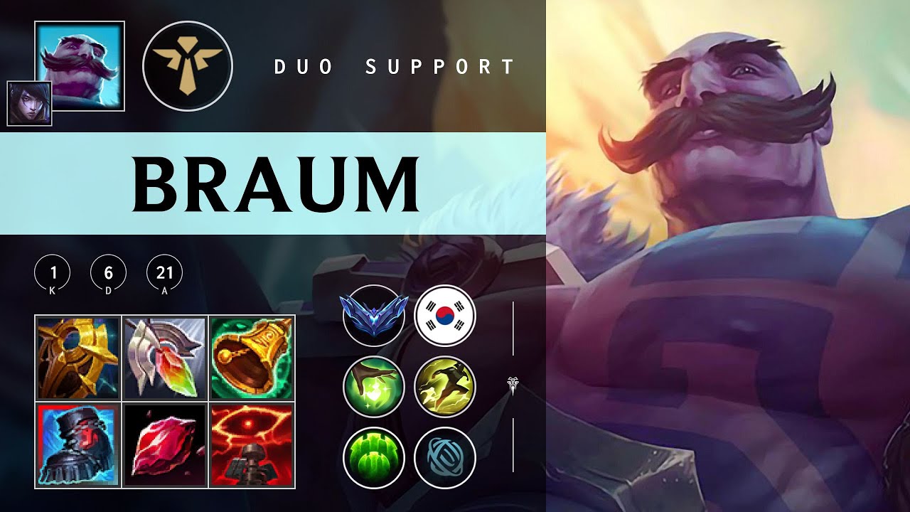 Braum Support vs Leona - KR Diamond Patch 25.24