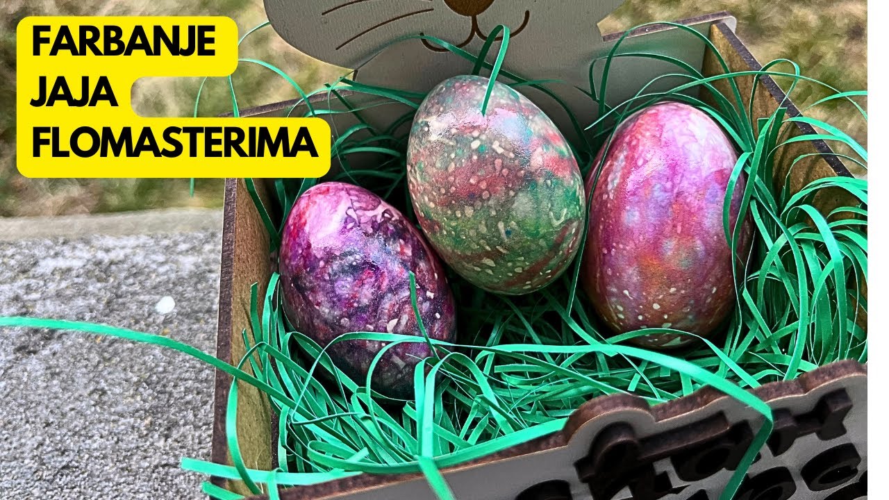 Farbanje jaja za Vaskrs flomasterima❗️Brzo i lako do prelepih i  sarenih jaja
