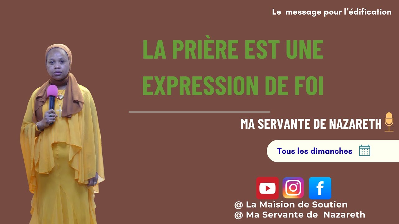 La prière est une expression de foi