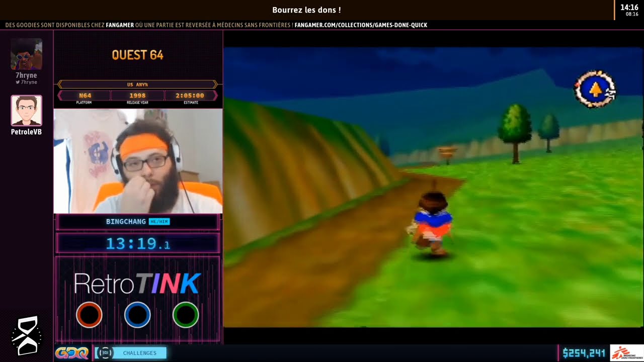 Quest 64 en 1:44:56 (US Any%) [SGDQ2020]