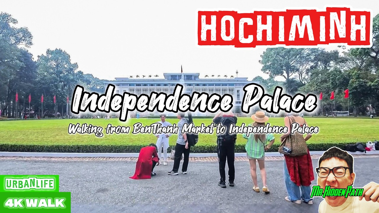 🇻🇳 Walking from Ben Thanh Market to the Independence Palace | Ho Chi Minh City 4K🇻🇳