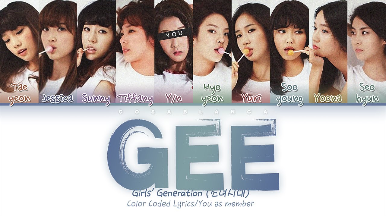 Girls’ Generation (소녀시대) — 'Gee' (10 Members ver.) (Color Coded Lyrics Han|Rom|Eng)