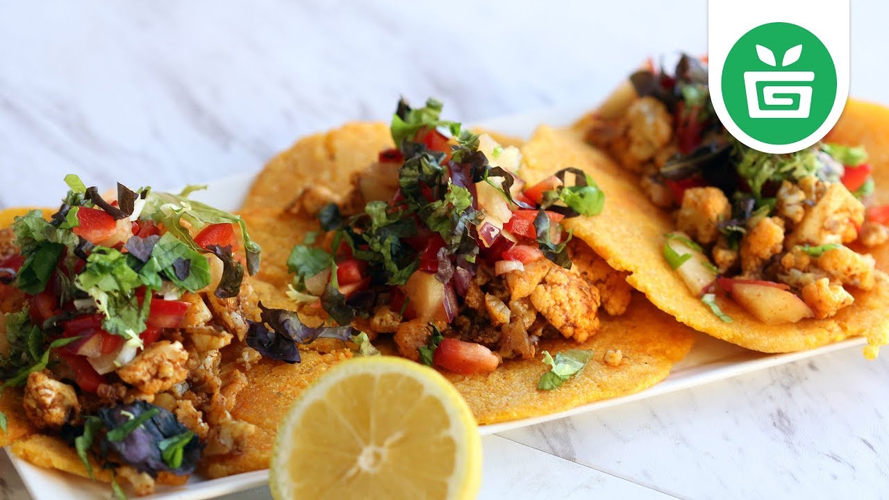 VEGAN || Cauliflower Tacos with Homemade Sweet Potato Shells