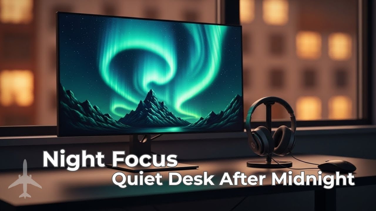 Night Focus Music for Late Work & Deep Concentration– Quiet Desk After Midnight
