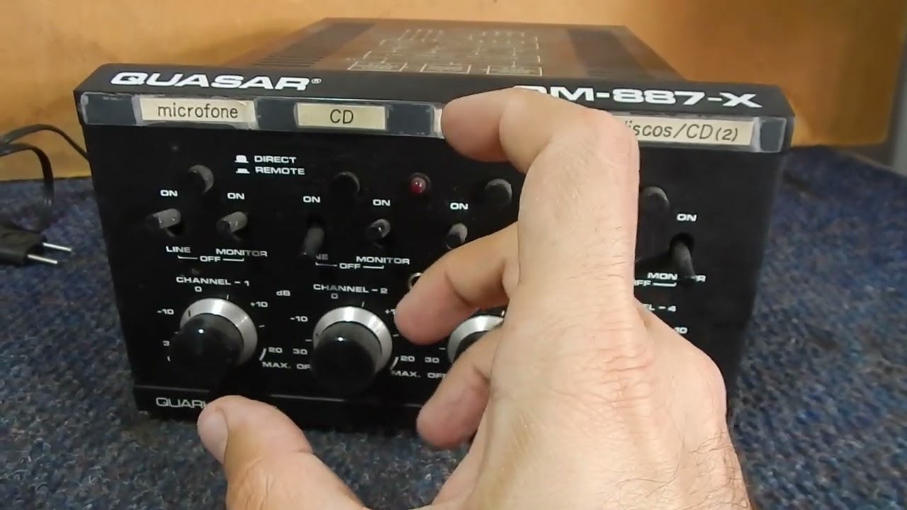 Quasar QM 887 x 1,2,3 testando ... como esta ESTE MIXER clássico dos ANOS 80 + historias