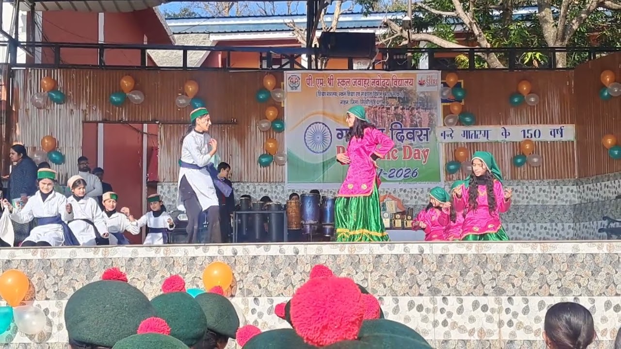 Republic Day special Naati by Class 6th girls || JNV NAHAN || SIRMAUR || H.P