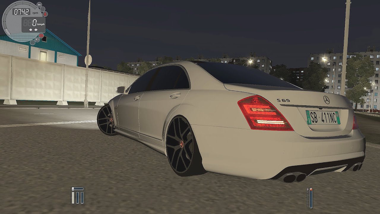 City Car Driving 1.5.0 MERCEDES W221 S65 AMG NIGHT [G27]