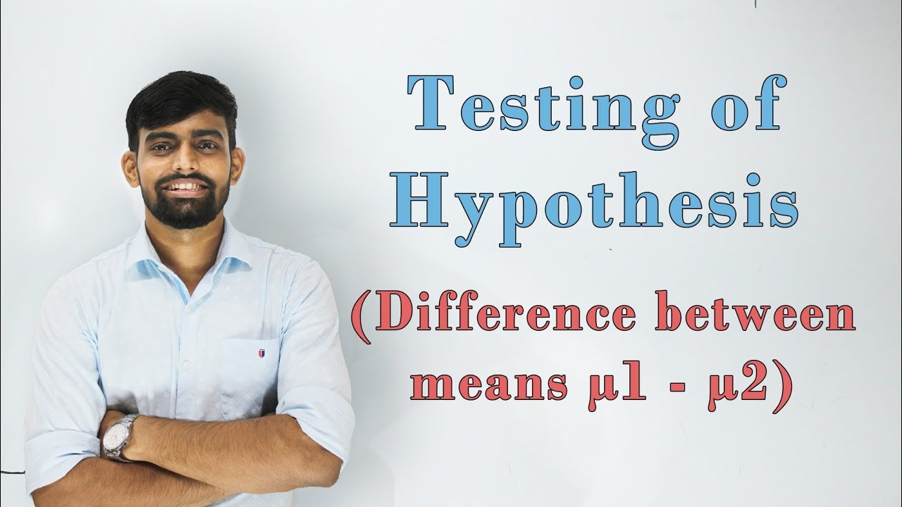 Hypothesis testing for difference between means | Large sample test | Engineering Maths 4 | [Lec 9]
